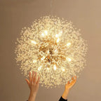 Aurelia – Modern Crystal Dandelion Dimmable LED Pendant Lamp Lampasa.com