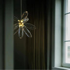 Malou – Scandinavian Rice Grain Glass Dining Table Dimmable LED Pendant Lamp Lampasa.com