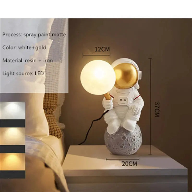 Freya – Astronaut-Themed LED Table and Wall Lamp for Unique, Playful Lighting Kozyled