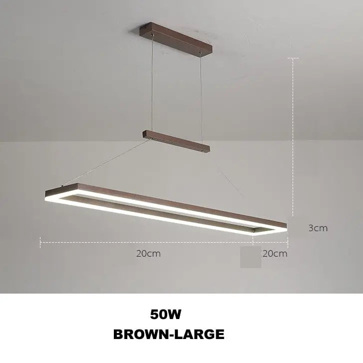 Kaelen – Modern Scandinavian Aluminum Dimmable LED Dining Table/ bar lamp Lampasa.com