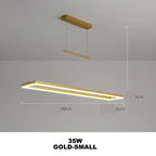 Kaelen – Modern Scandinavian Aluminum Dimmable LED Dining Table/ bar lamp Lampasa.com