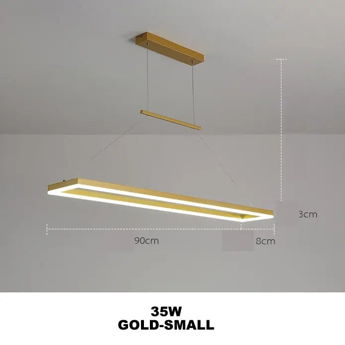 Kaelen – Modern Scandinavian Aluminum Dimmable LED Dining Table/ bar lamp Lampasa.com