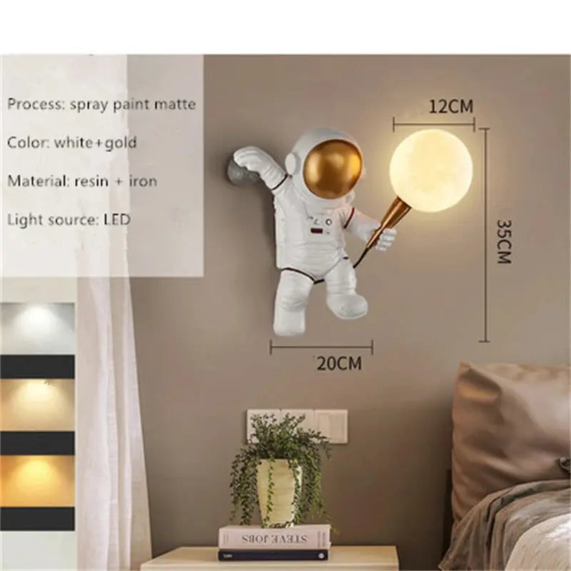 Freya – Astronaut-Themed LED Table and Wall Lamp for Unique, Playful Lighting Kozyled