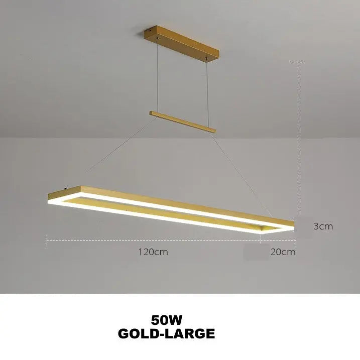 Kaelen – Modern Scandinavian Aluminum Dimmable LED Dining Table/ bar lamp Lampasa.com