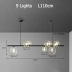 Jurgen – Modern LED Pendant Light with Sleek Metal and Glass Design for Dining Tables and Bars Kozyled.com