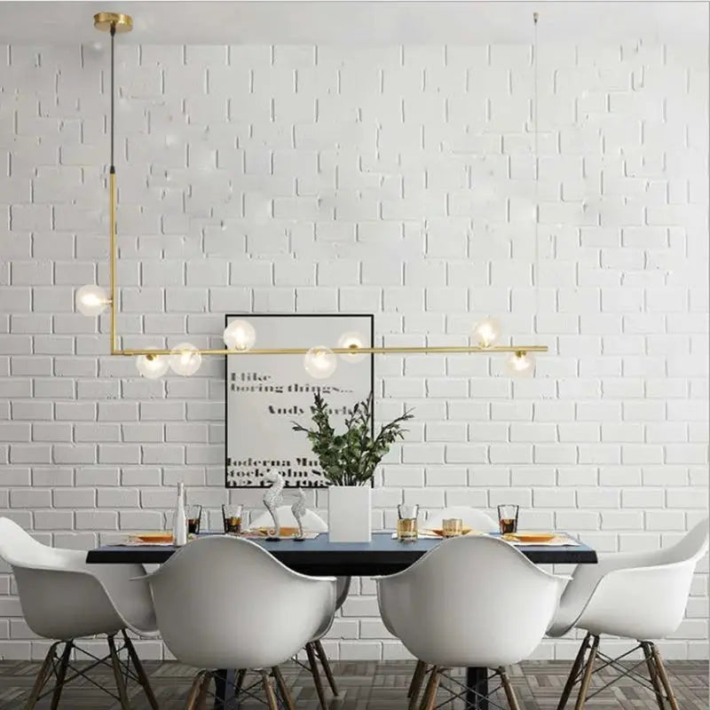 Anton – Nordic Minimalist LED Pendant Light with Glass Ball Design for Dining Tables and Bars Kozyled.com