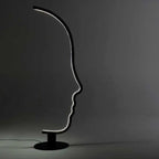 Madeline™ – Nordic Human Face Dimmable LED Floor Lamp for Artistic, Adjustable Lighting Kozyled