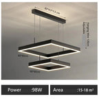 Zerel – Scandinavian Elegant Modern Square Dimmable LED Pendant Lamp Lampasa.com