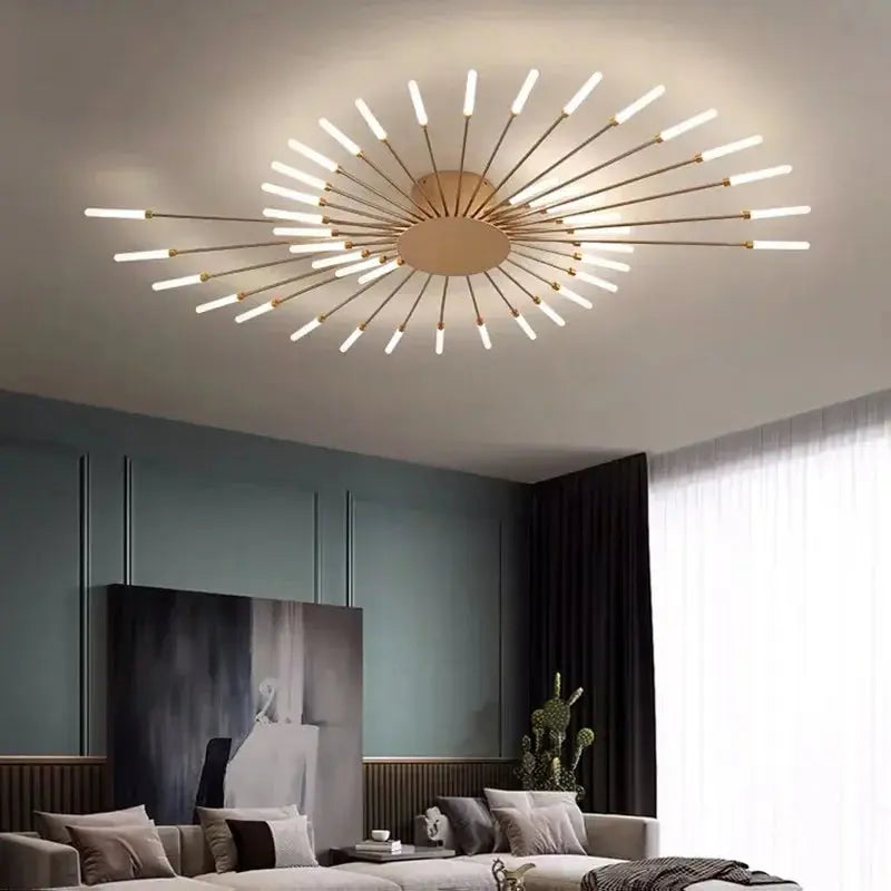 Arlo – Modern Scandinavian Fan-Shape Dimmable LED Ceiling Lamp Lampasa.com