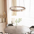 Arvid – Dimmable LED Pendant Light with Natural Stone Design for Modern Interiors Kozyled.com