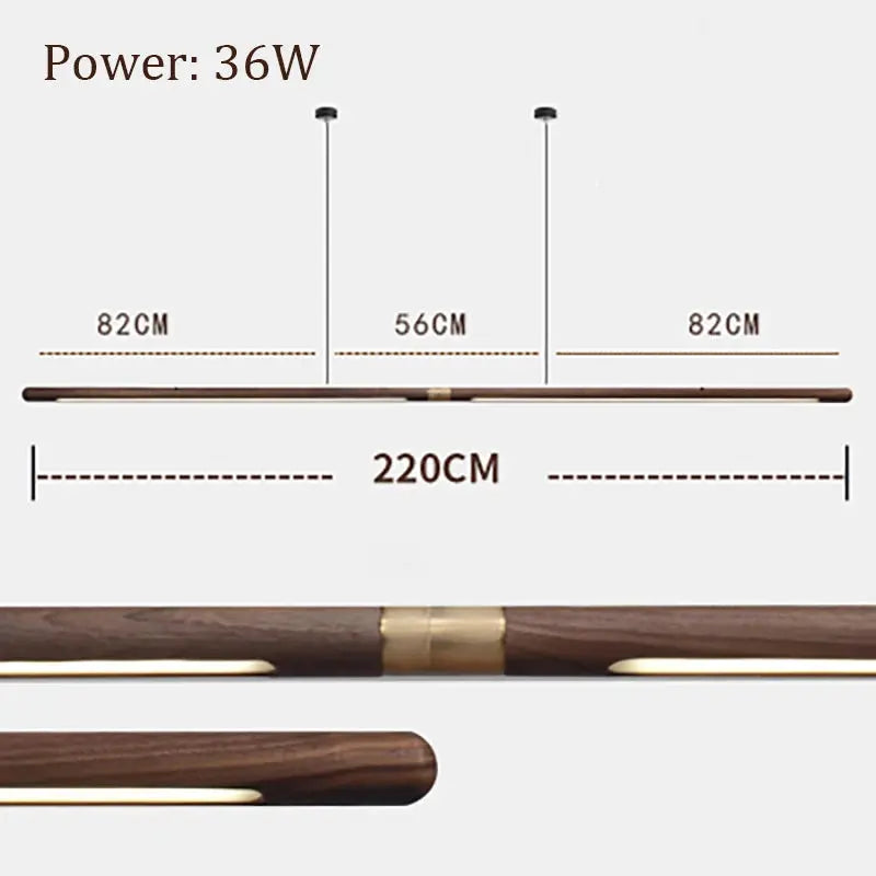 Nanne – Walnut Wooden Dining and Bar LED Pendant Lamp for Warm, Stylish Spaces Kozyled