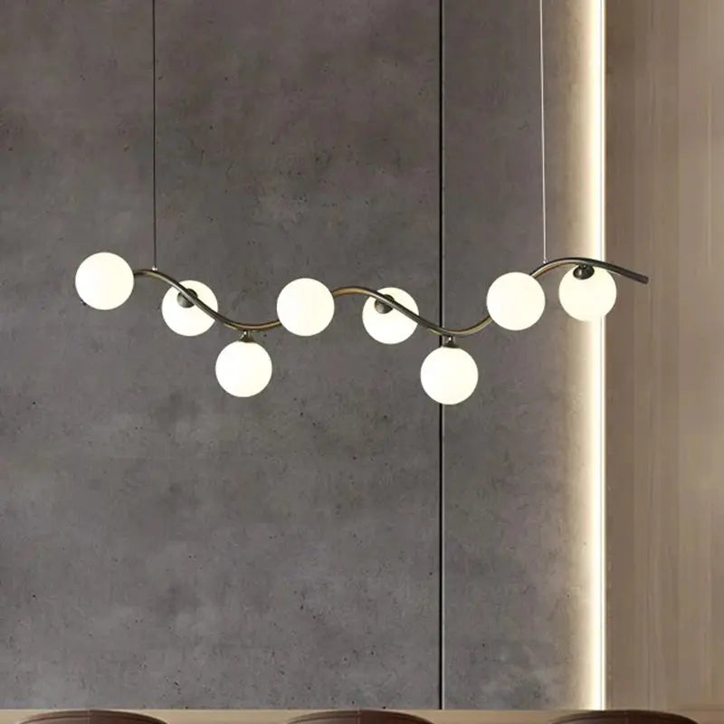 Isak – Dimmable LED Pendant Light with Milky Glass Shade for Dining Tables and Bars Kozyled.com