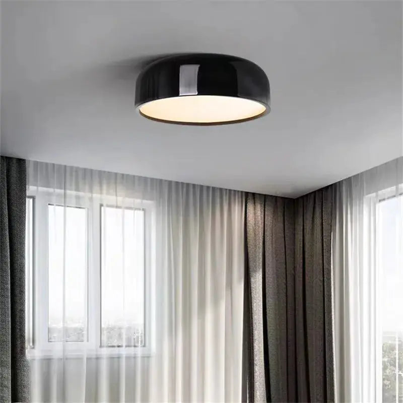 Norella – Modern Aluminum Pan-Style Ceiling Lamp for Sleek Interiors Kozyled