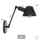 Branson – Modern Rustic LED Wall Light in Black Vintage Finish Lampasa.com
