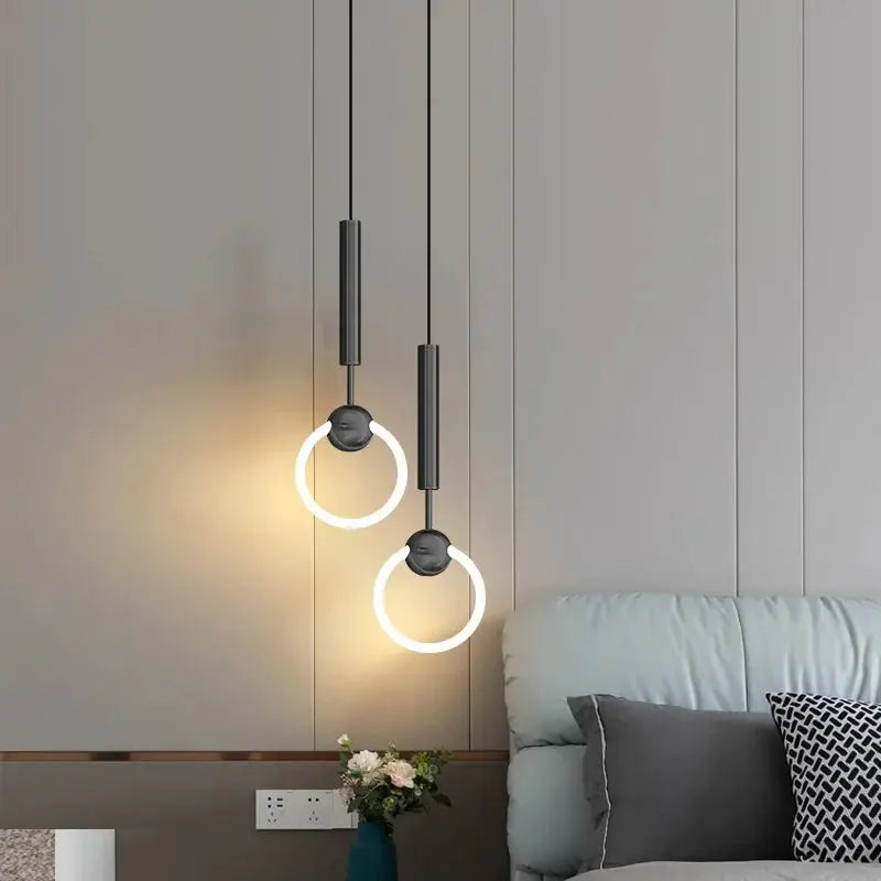 Myntor – Unique Modern LED Ring Bedside/ Corner Pendant lamp Lampasa.com