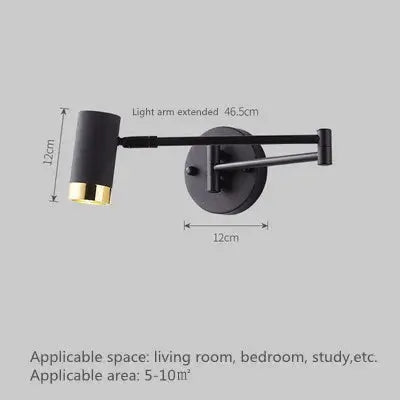 Vigi – Modern Adjustable Long Arm LED Wall Lamp Series for Versatile Lighting Kozyled