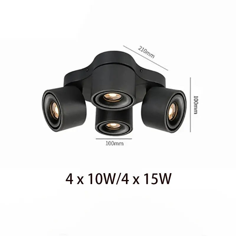 Dimmable Foldable Rotateable LED Spotlight - Milo Lampasa.com