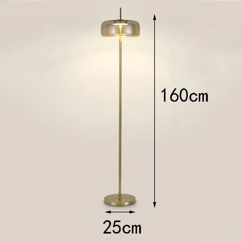 Ivara – Modern Dimmable LED Glass Floor Lamp Lampasa.com