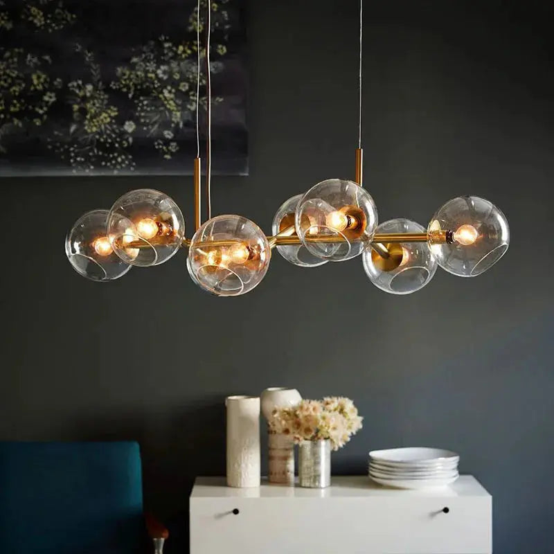 Hanna – Modern Dimmable LED Pendant Light with Glass Ball Design for Dining Tables and Bars Kozyled.com