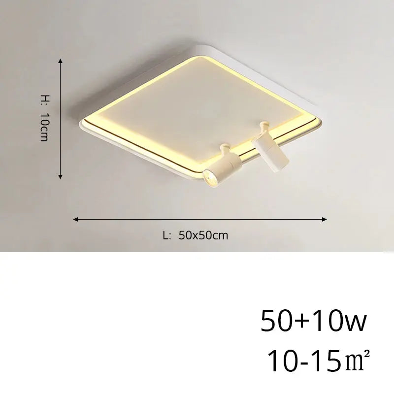 Sigrid – Nordic Minimalist LED Ceiling Lamp with Adjustable Spotlight for Modern Spaces Kozyled