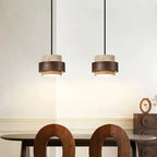 Josefin – Natural Stone & Wood LED Pendant Lamp Lampasa.com