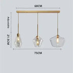 Orya – Artistic Modern Amber Glass LED Pendant Lamp Lampasa.com