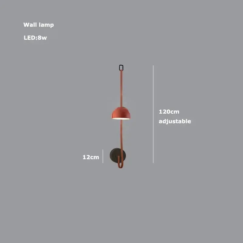 Verdandi – Minimalist Dimmable LED Pendant Light with Leather Belt Design for Dining Tables and Bars Kozyled.com