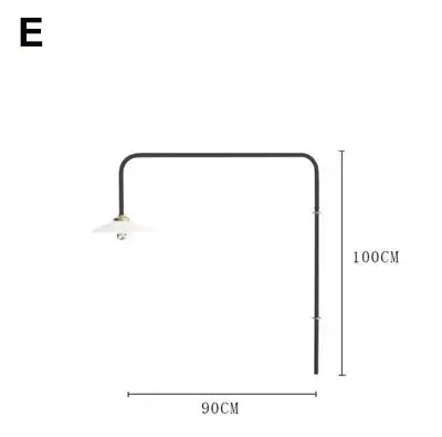 Zelda – Nordic Long-Pole Rotary Swing Arm LED Wall Lamp for Flexible Lighting Kozyled
