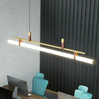 Nilsson – Dimmable Modern LED Pendant Light with Long Tube Design for Dining Tables and Bars Kozyled.com