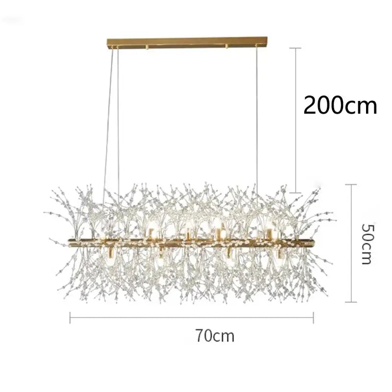 Aurelia – Modern Crystal Dandelion Dimmable LED Pendant Lamp Lampasa.com