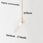 Malou – Scandinavian Rice Grain Glass Dining Table Dimmable LED Pendant Lamp Lampasa.com