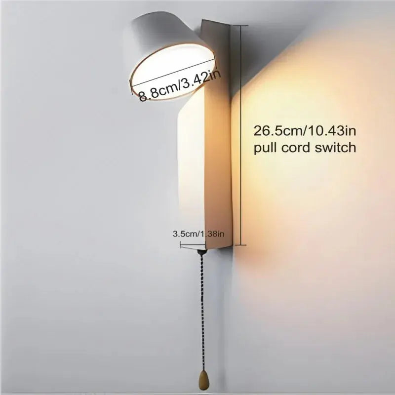 Fenrik – Minimalist Pull Switch Rotatable LED Wall Lamp Lampasa.com