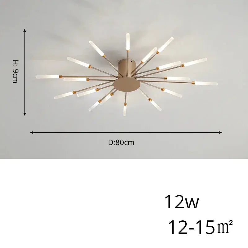 Arlo – Modern Scandinavian Fan-Shape Dimmable LED Ceiling Lamp Lampasa.com