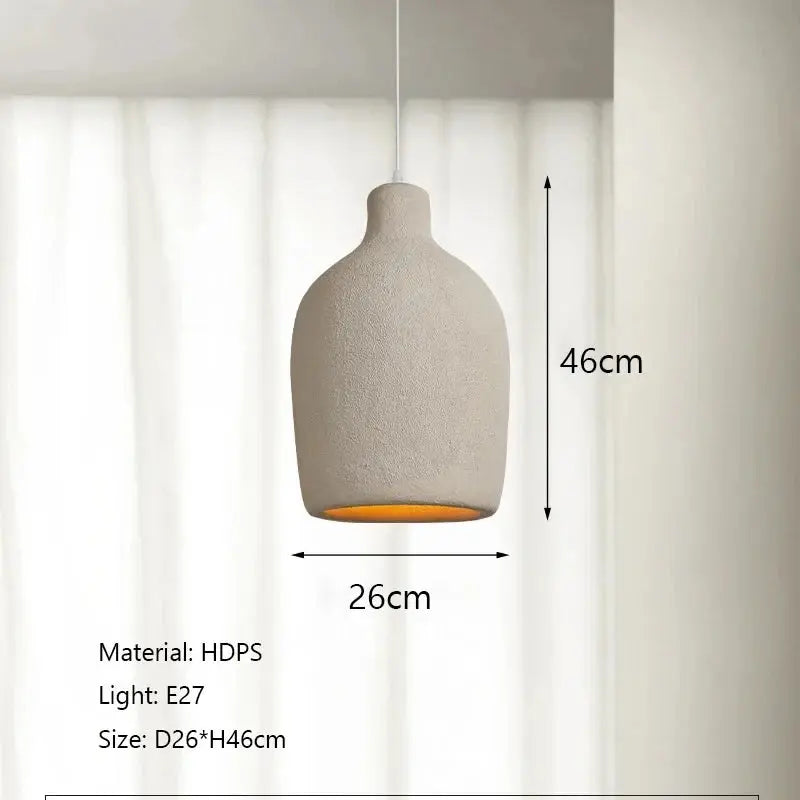 Aiko – Handmade Japanese Wabi-Sabi Oblong LED Pendant Light for Serene, Minimalist Interiors Kozyled