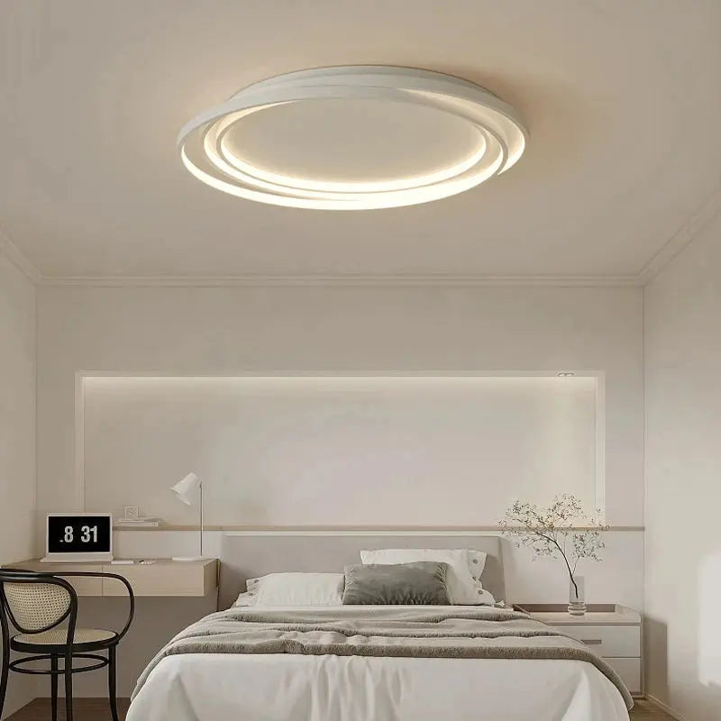 Nuvin – Modern Layered Frame Dimmable Round LED Ceiling Lamp Lampasa.com