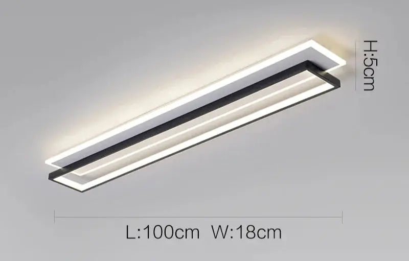 Arvion – Creative Rectangular Dimmable LED Ceiling Lamp Lampasa.com