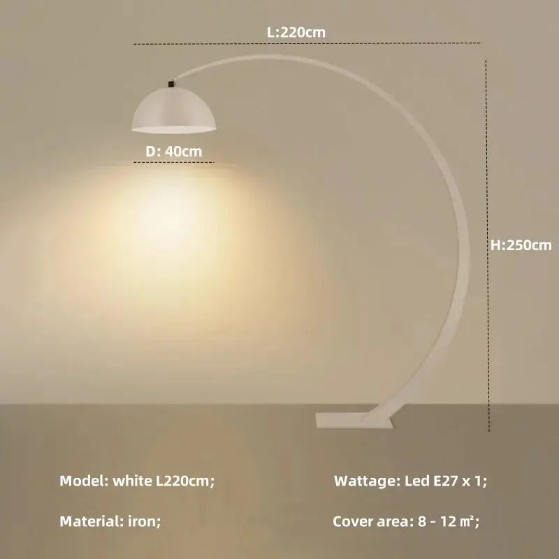 Caelum – Elegant Minimalist LED Arch Lamp Lampasa.com