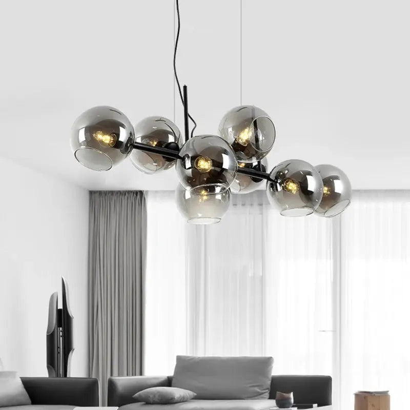 Hanna – Modern Dimmable LED Pendant Light with Glass Ball Design for Dining Tables and Bars Kozyled.com