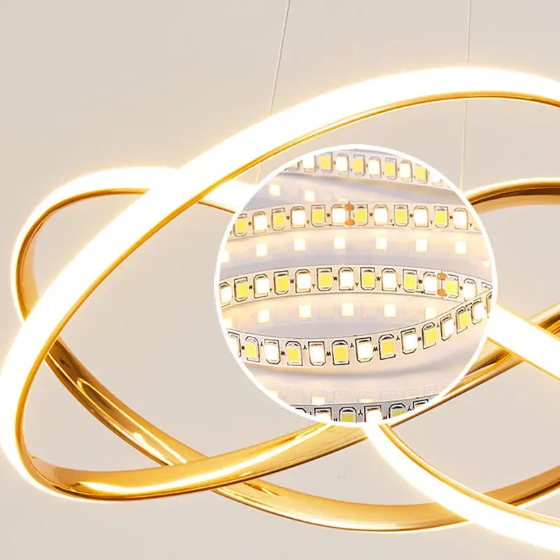 Ashild – Nordic Modern Geometric Line Dimmable LED Pendant Lamp for Sleek Interiors Kozyled