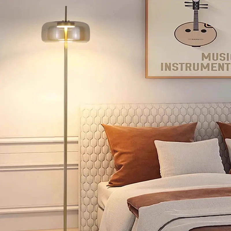 Ivara – Modern Dimmable LED Glass Floor Lamp Lampasa.com