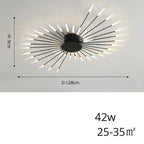 Arlo – Modern Scandinavian Fan-Shape Dimmable LED Ceiling Lamp Lampasa.com