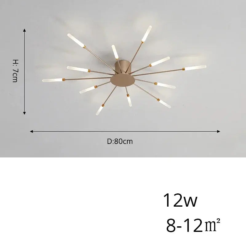 Arlo – Modern Scandinavian Fan-Shape Dimmable LED Ceiling Lamp Lampasa.com