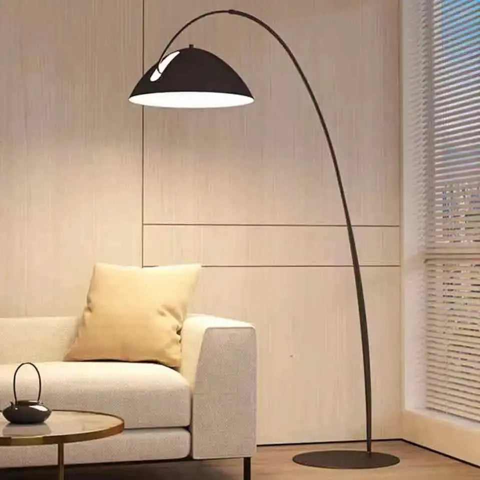 Elvar – Modern Scandinavian Arch LED Floor Lamp Lampasa.com