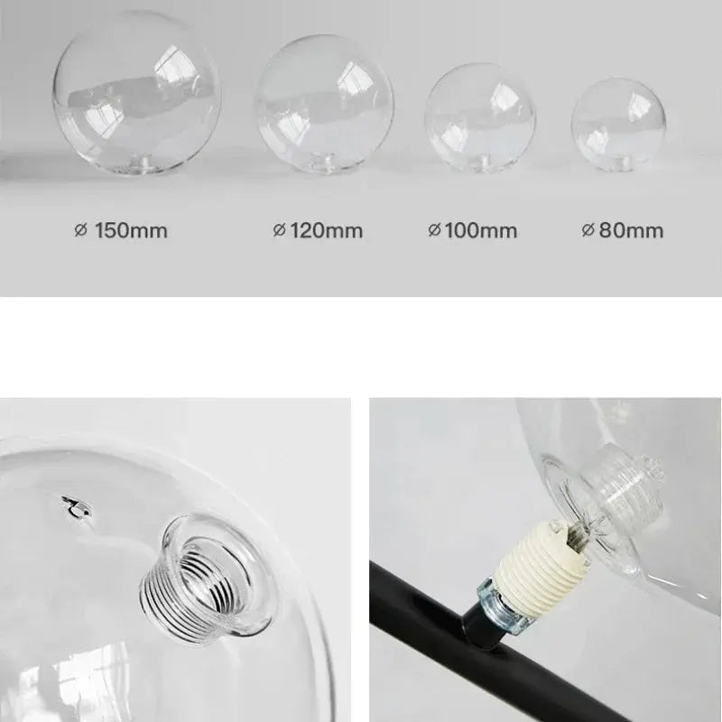 Alfred – Modern Minimalist LED Pendant Light with Glass Ball Design for Ceilings Kozyled.com