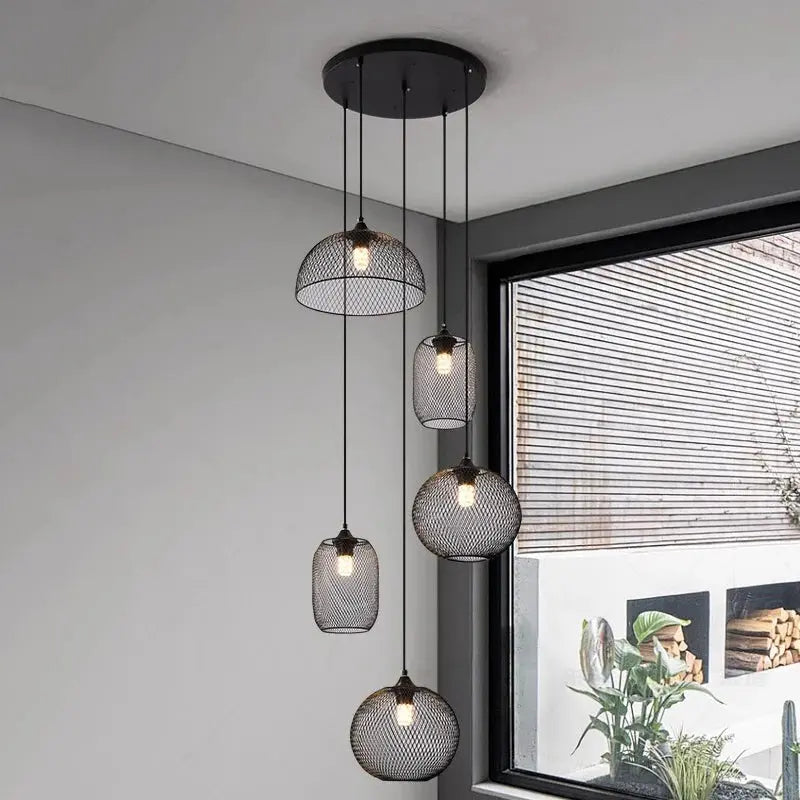 Tyra – Modern Spiral Dimmable LED Staircase Chandelier Lampasa.com
