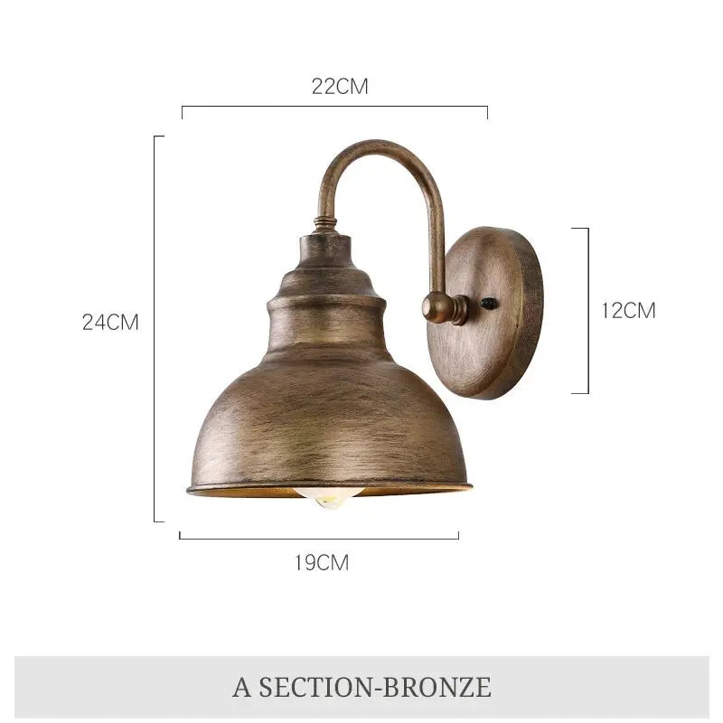 Elinor – Industrial Retro Outdoor IP65 Wall Lamp for Durable Vintage Lighting Kozyled