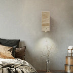 Japandi Travertine Stone Outdoor - indoor LED Wall Lamp – Solvar lampasa.com