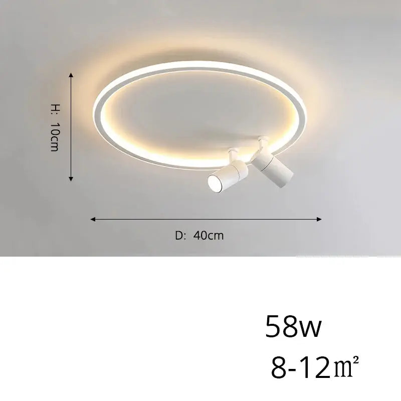 Alva – Modern Dimmable LED Ceiling Lamp with Adjustable Spotlights for Versatile Lighting Kozyled