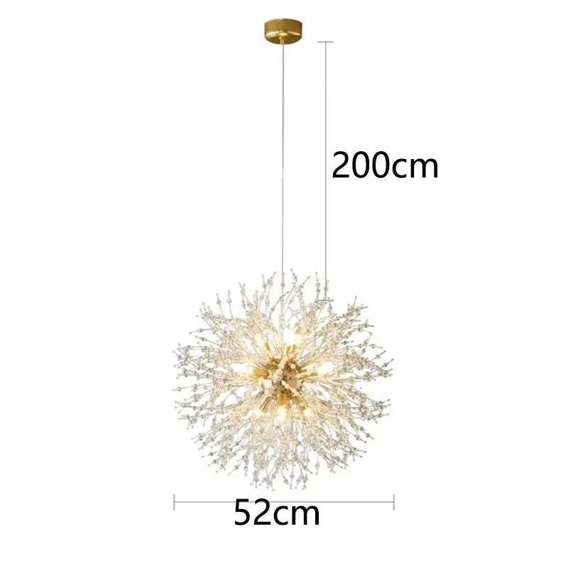 Aurelia – Modern Crystal Dandelion Dimmable LED Pendant Lamp Lampasa.com