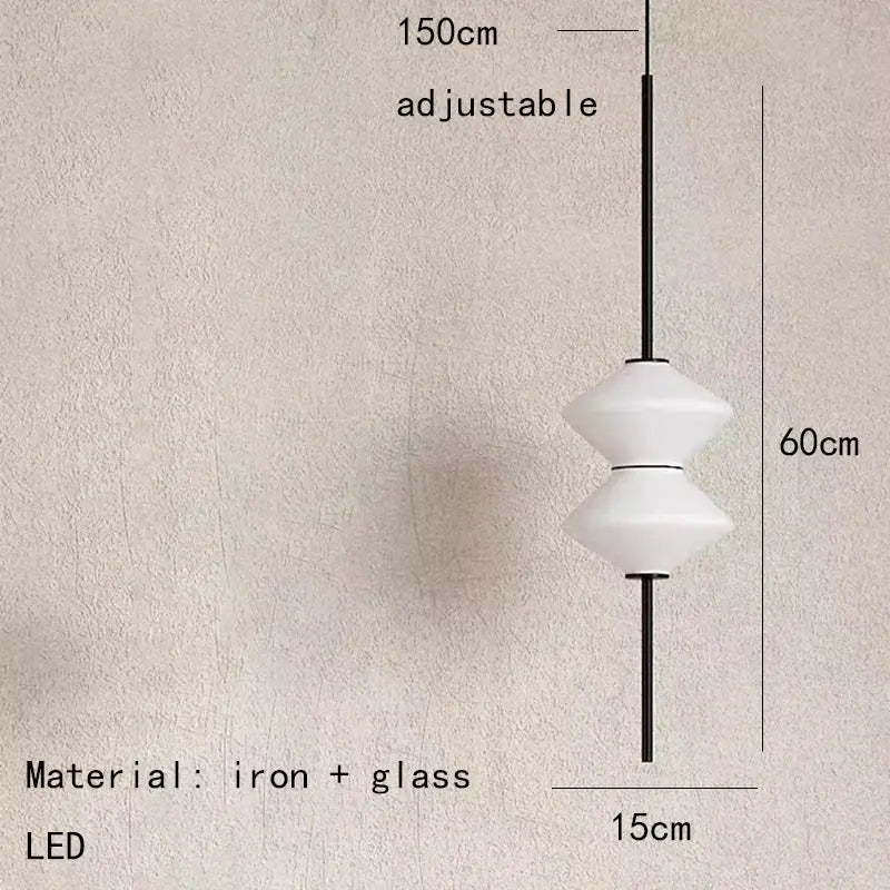 Hedvig – Modern White Glass LED Pendant Lamp Lampasa.com